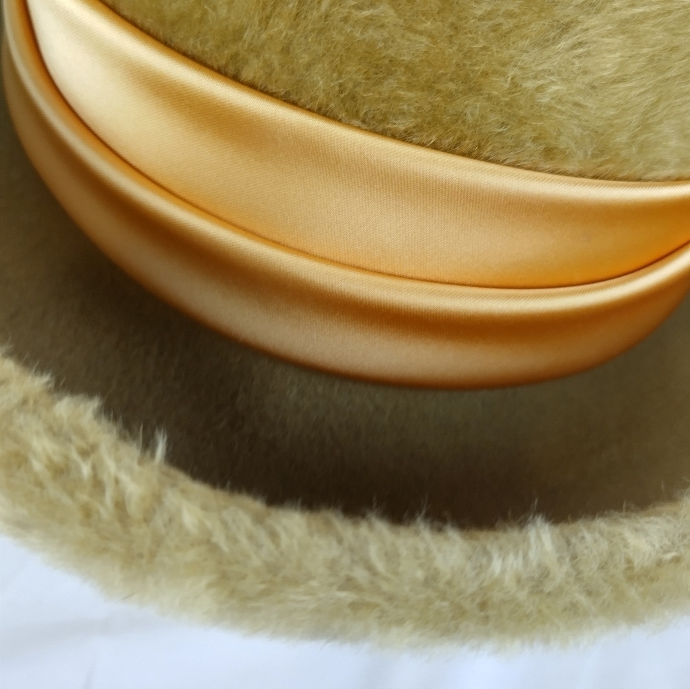 Vintage MCM Jean Arlett 1950s Fur Fashion Australia Ribbon Hat - Picture 4 of 14